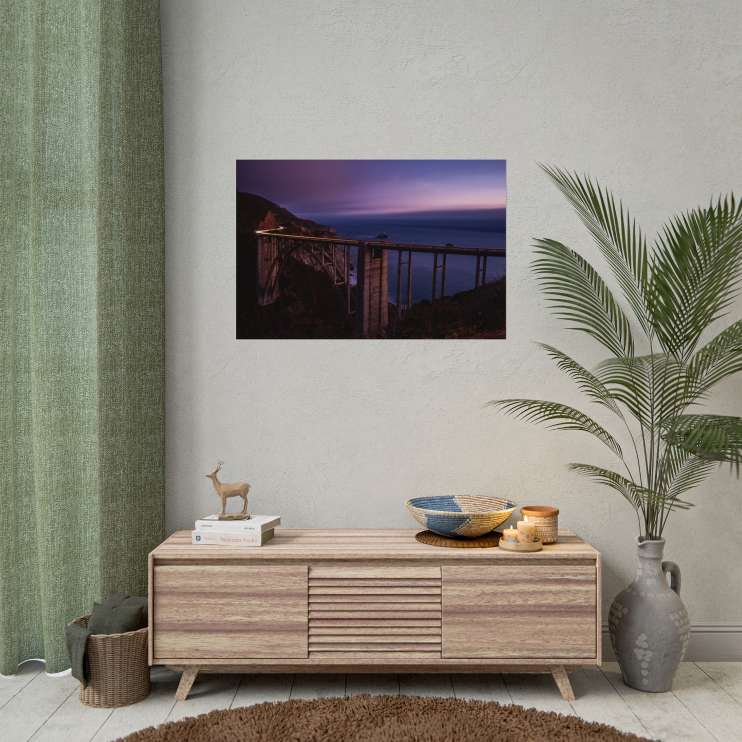 Bixby Bridge Blue Hour - Poster