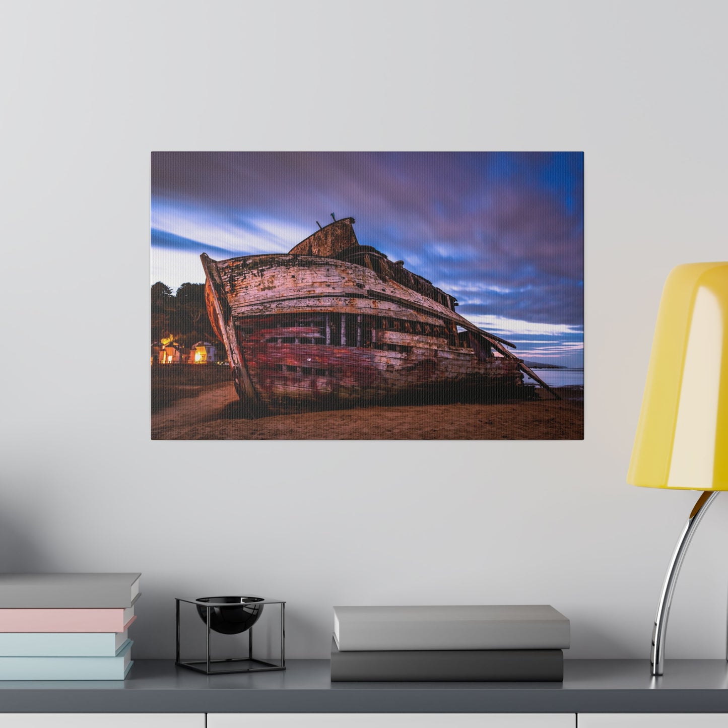 Wrecked by Dusk - Canvas