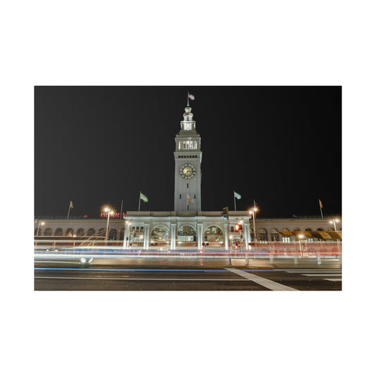 Ferry Building After Dark - Canvas