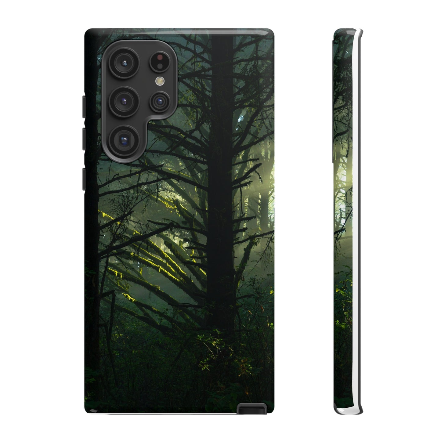 Forest Tapestry of Light and Shadow - Phone Case