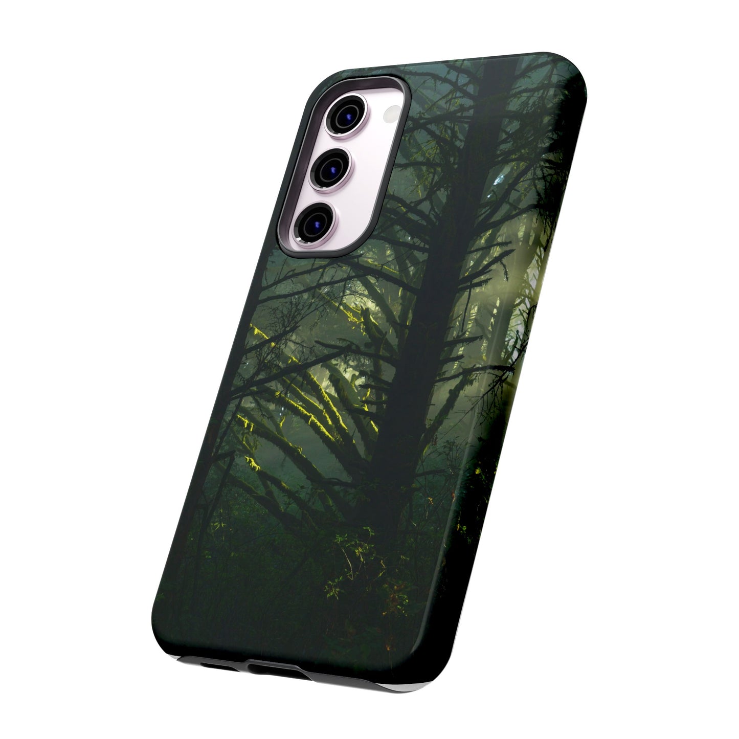 Forest Tapestry of Light and Shadow - Phone Case