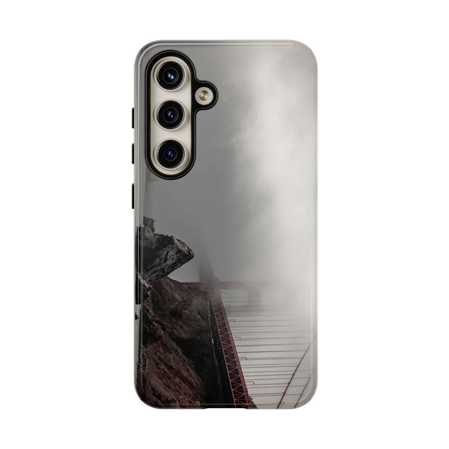 Veiled in Mist: The Golden Gate Bridge - Phone Case