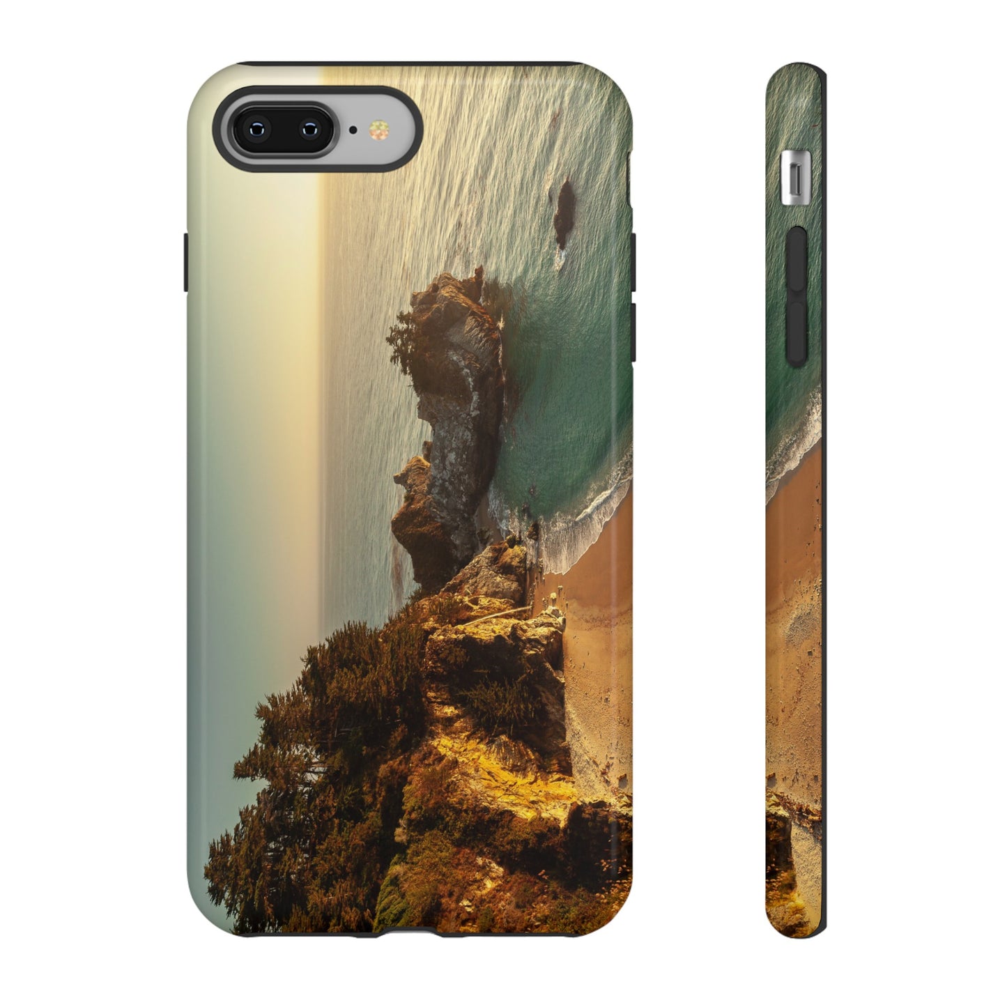 Golden Embrace: McWay Cove at Sunset - Phone Case