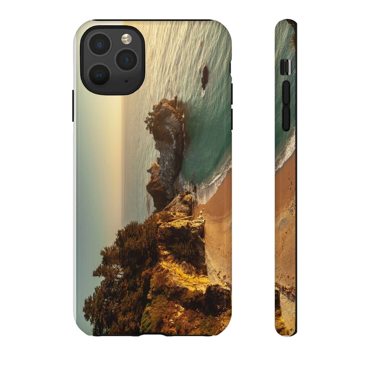 Golden Embrace: McWay Cove at Sunset - Phone Case