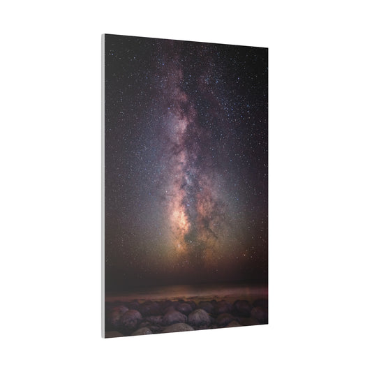 Milky Way Over Bowling Ball Beach Canvas Print
