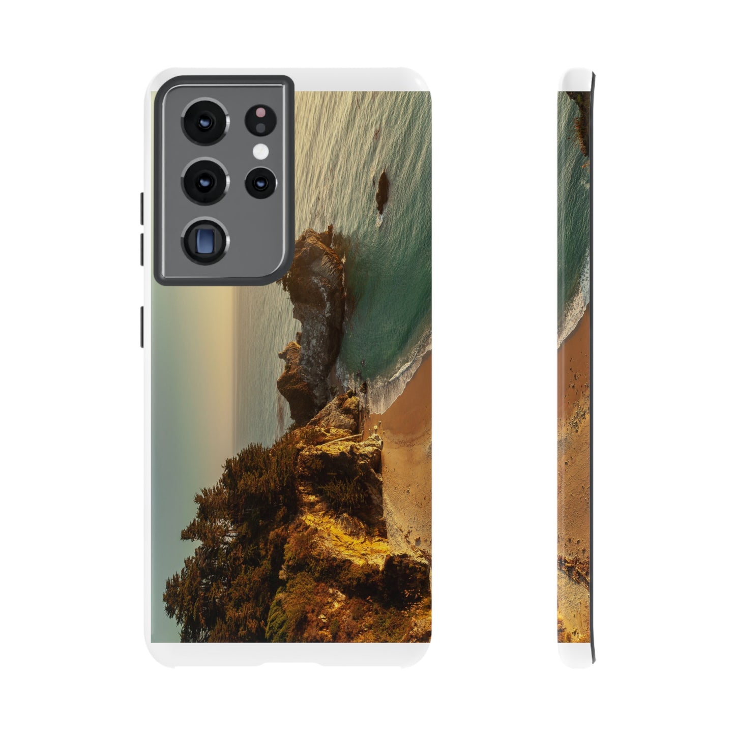 Golden Embrace: McWay Cove at Sunset - Phone Case