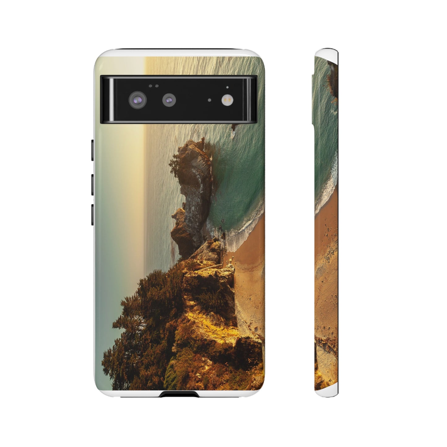 Golden Embrace: McWay Cove at Sunset - Phone Case