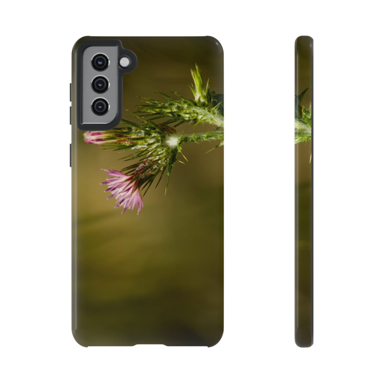 Solitary Thistle's Promise - Phone Case