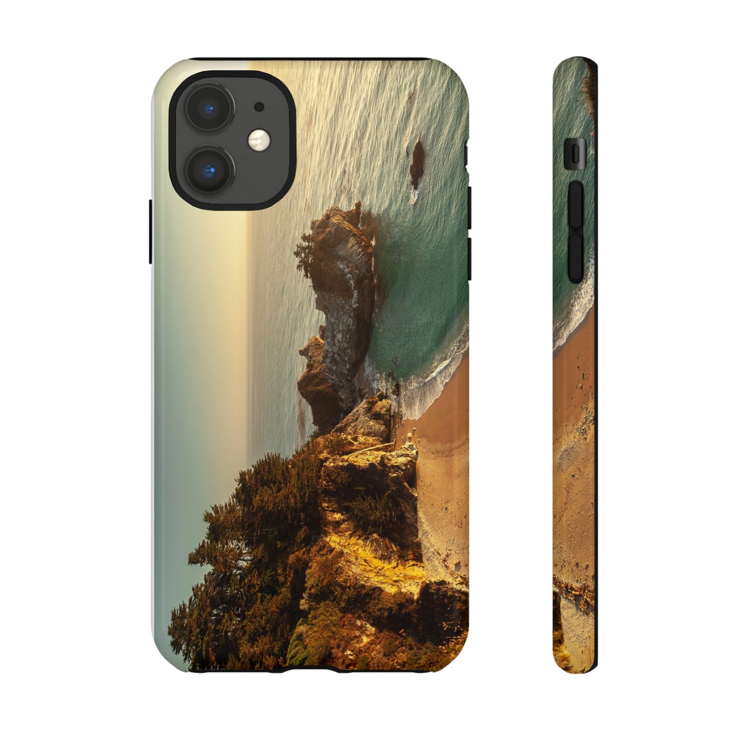 Golden Embrace: McWay Cove at Sunset - Phone Case