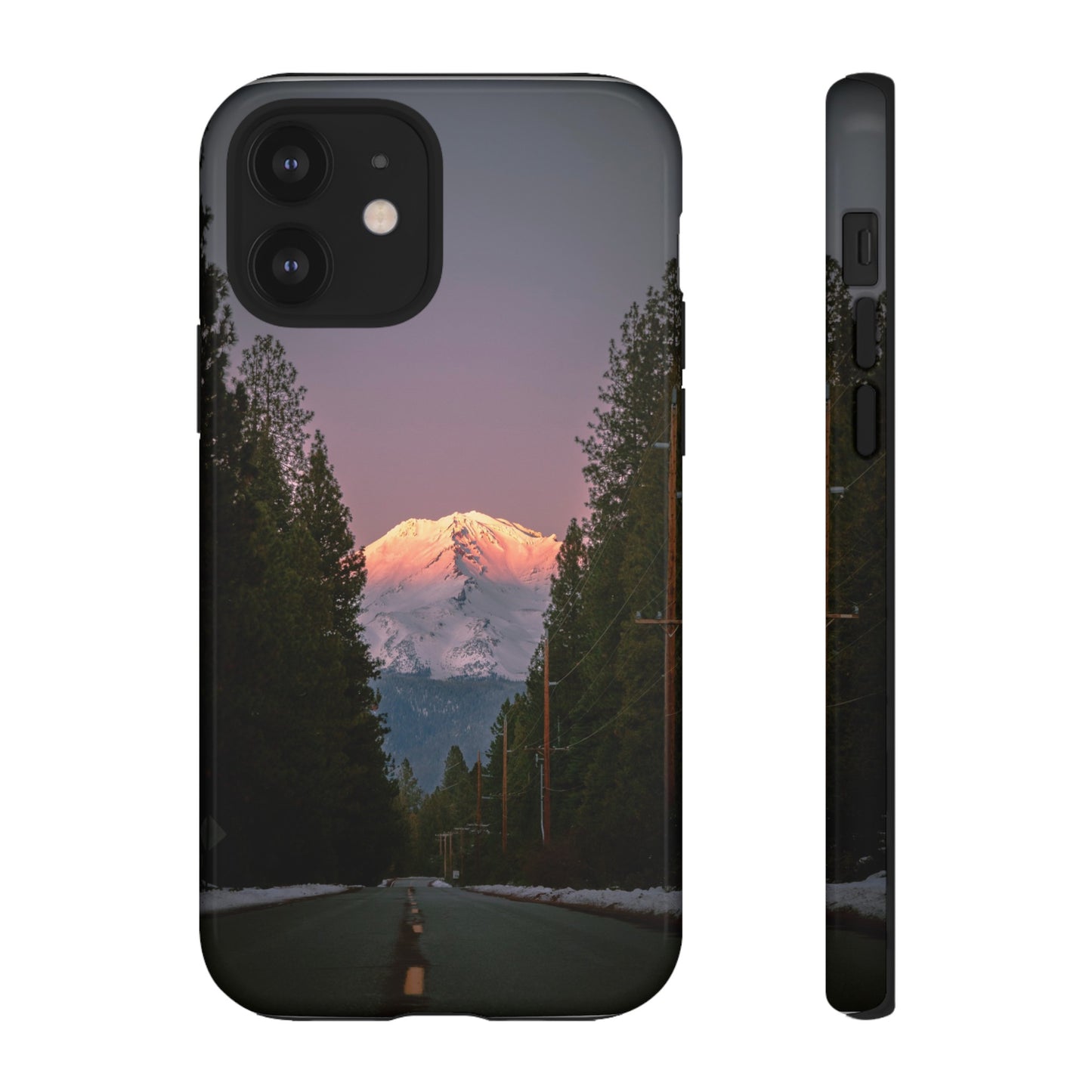 Setting Sun Over Mt. Shasta - Phone Case