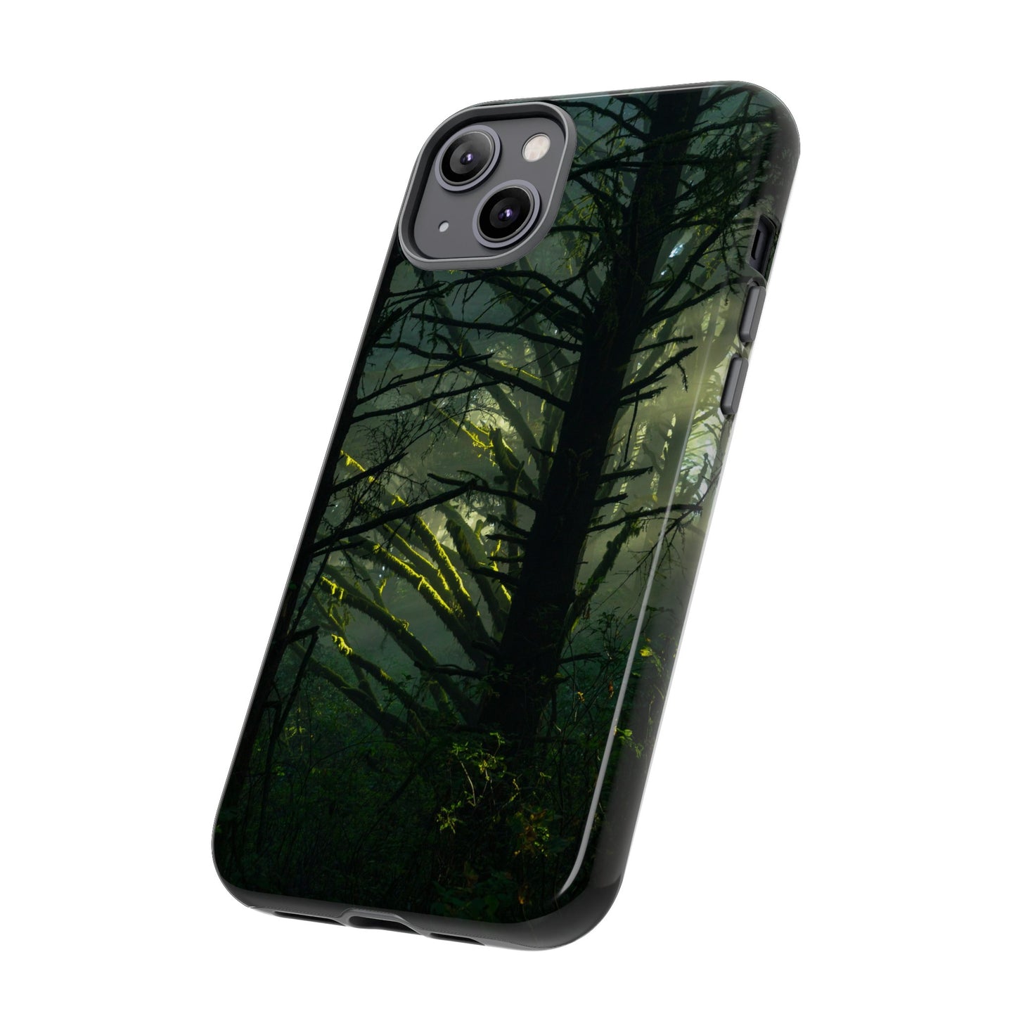 Forest Tapestry of Light and Shadow - Phone Case