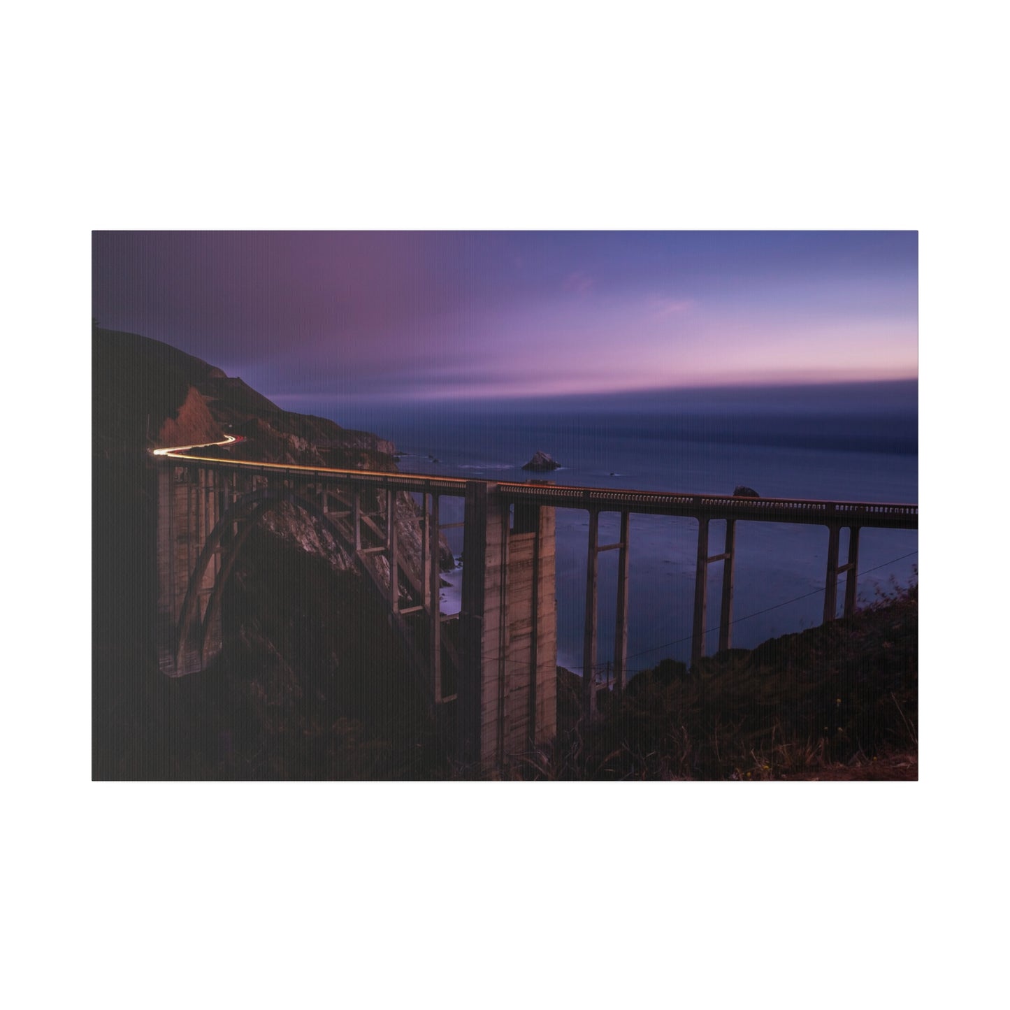 Bixby Bridge Blue Hour - Canvas