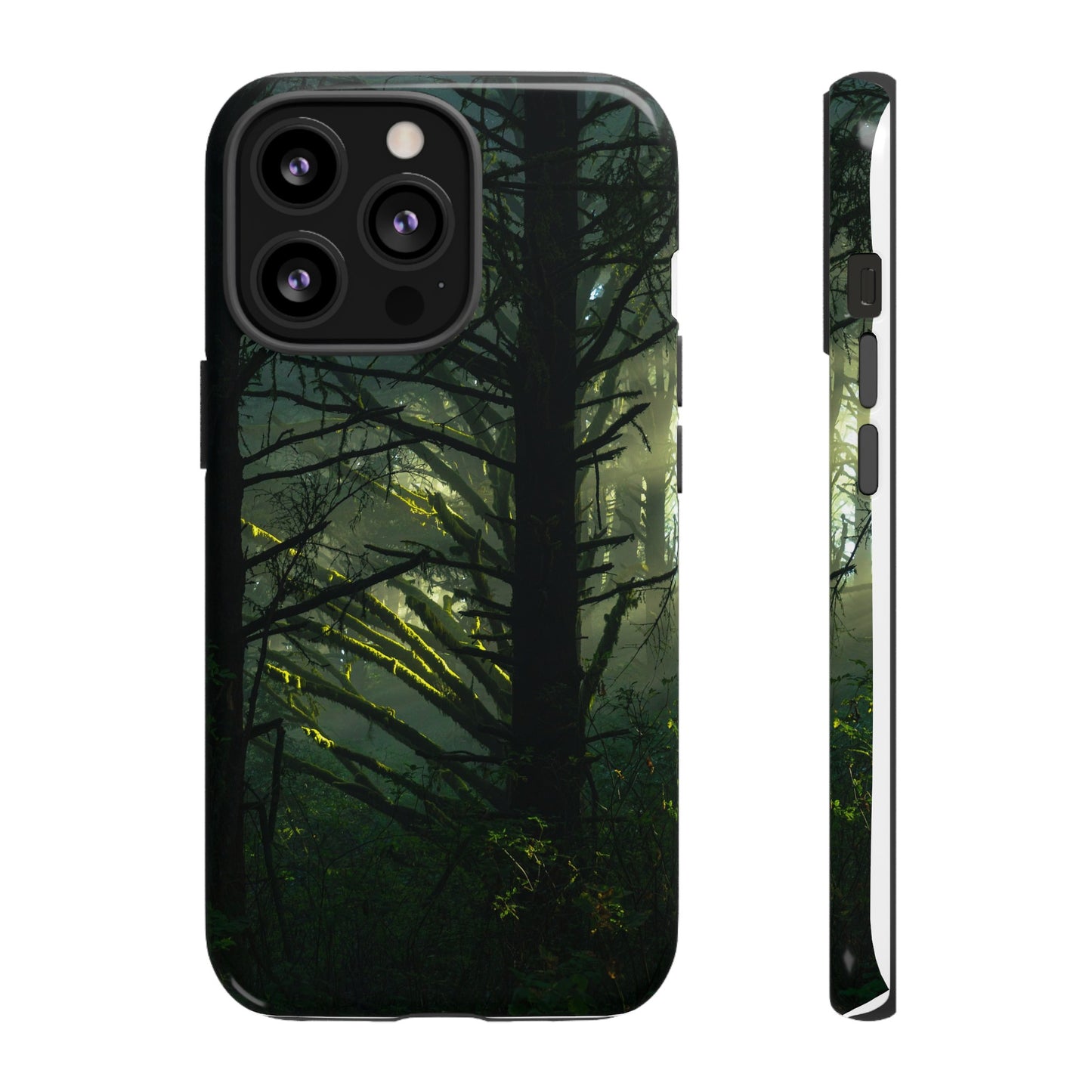 Forest Tapestry of Light and Shadow - Phone Case