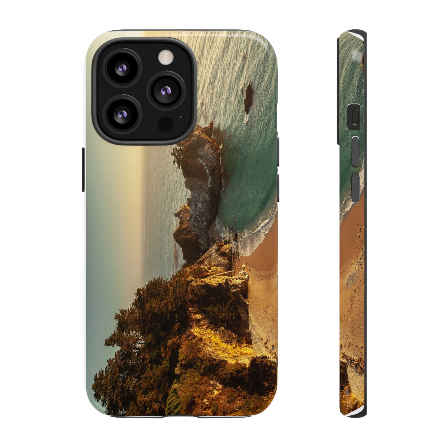 Golden Embrace: McWay Cove at Sunset - Phone Case