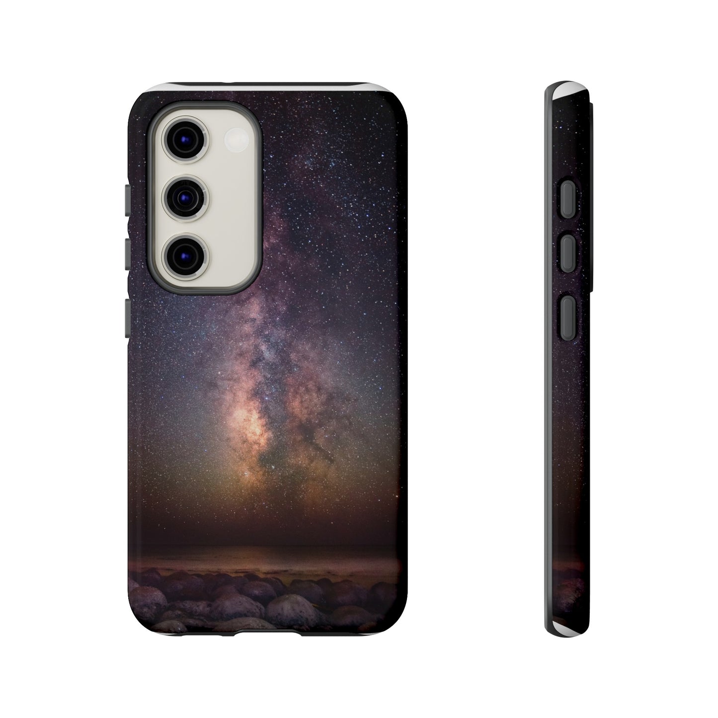 Milky Way Over Bowling Ball Beach - Phone Case