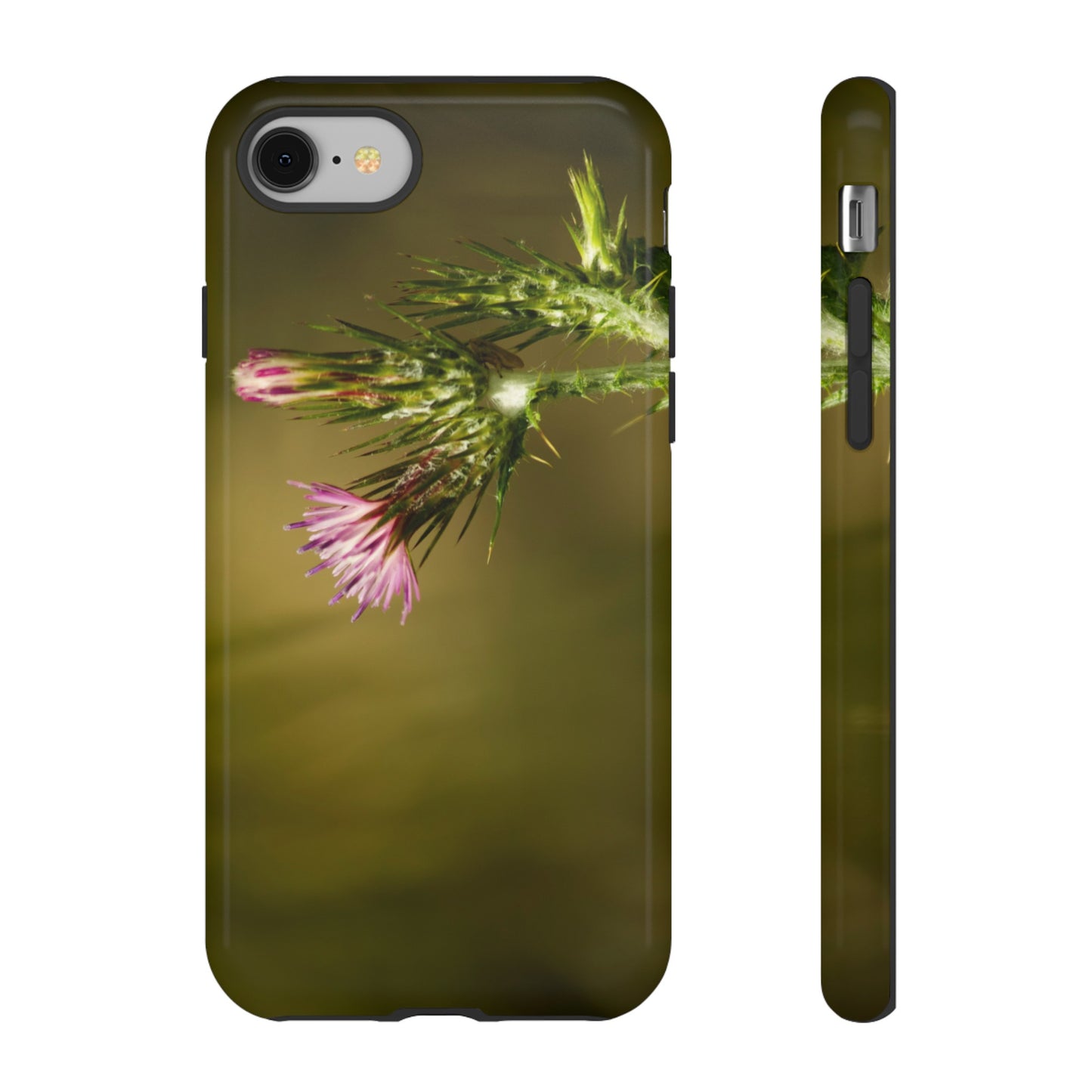 Solitary Thistle's Promise - Phone Case