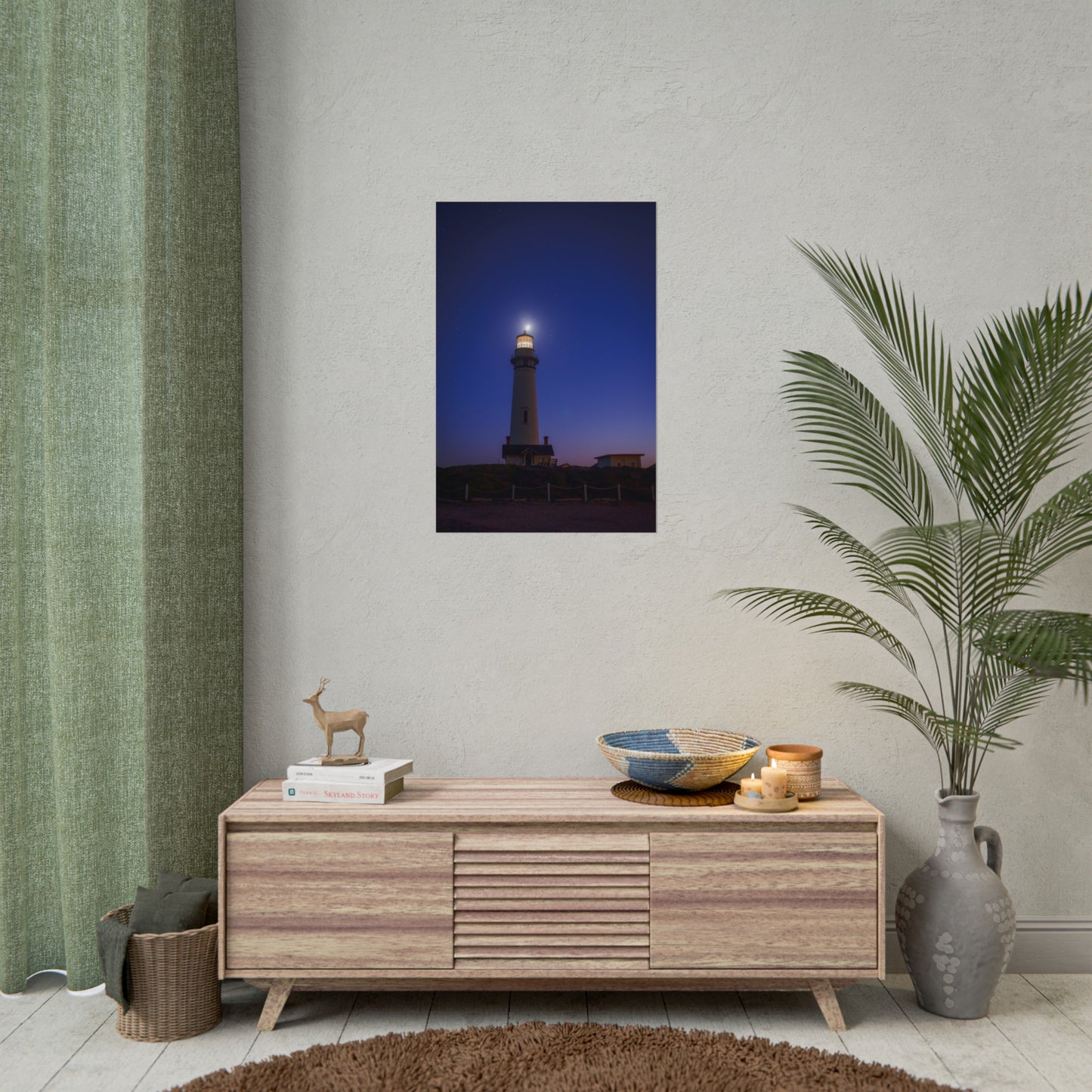 A Beacon of Light at Pigeon Point - Poster