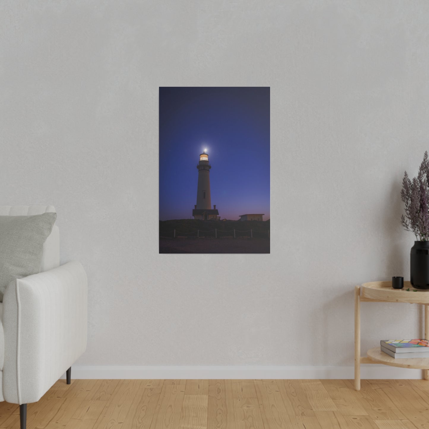 A Beacon of Light at Pigeon Point - Canvas