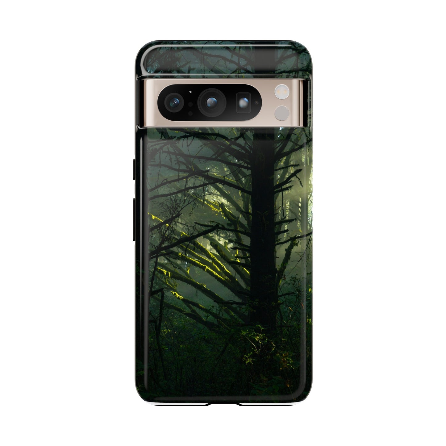 Forest Tapestry of Light and Shadow - Phone Case