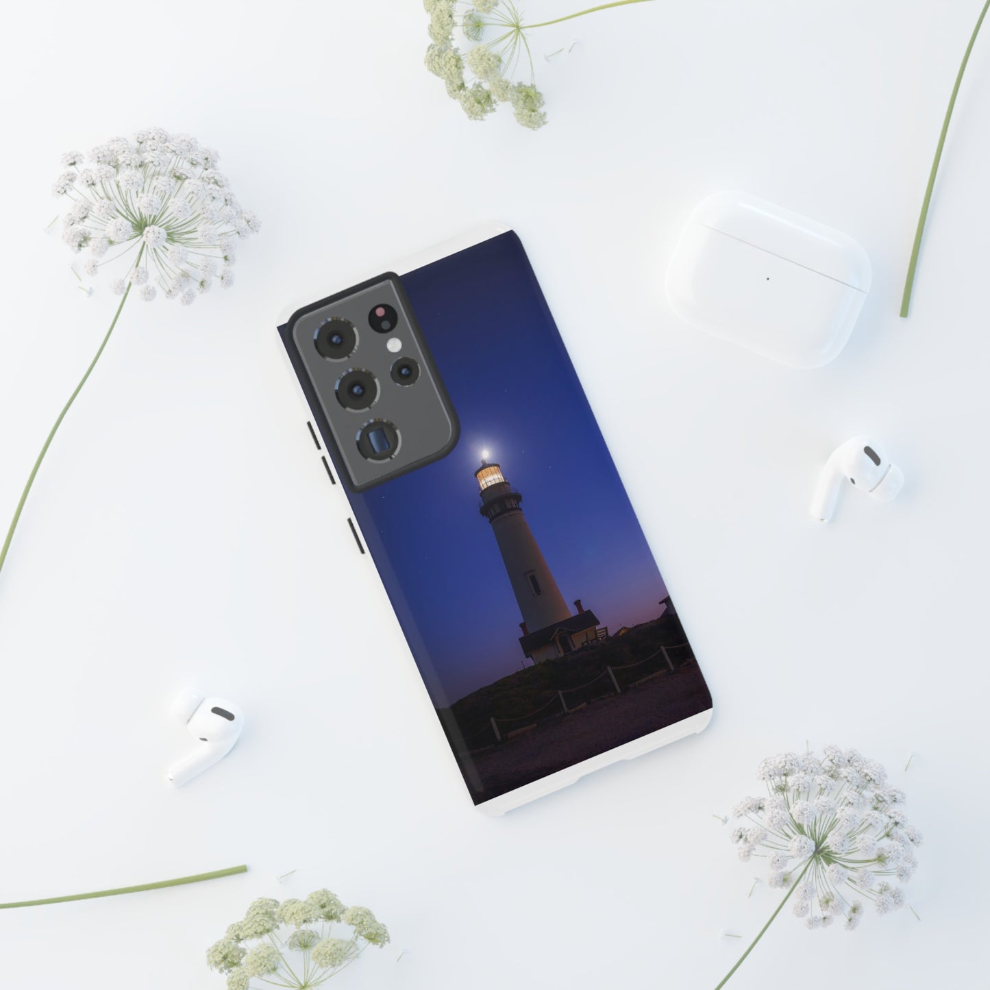 A Beacon of Light at Pigeon Point - Phone Case