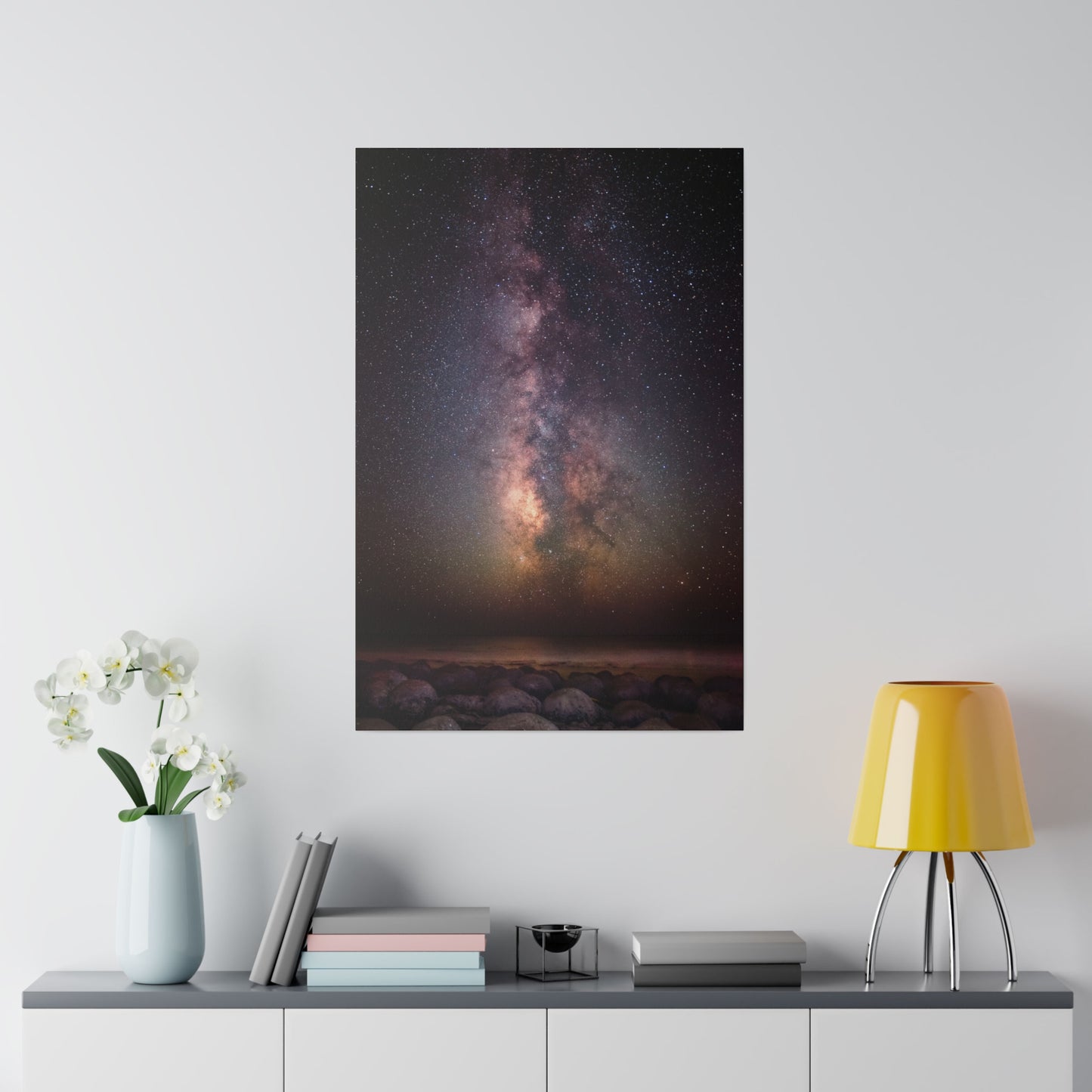 Milky Way Over Bowling Ball Beach - Canvas