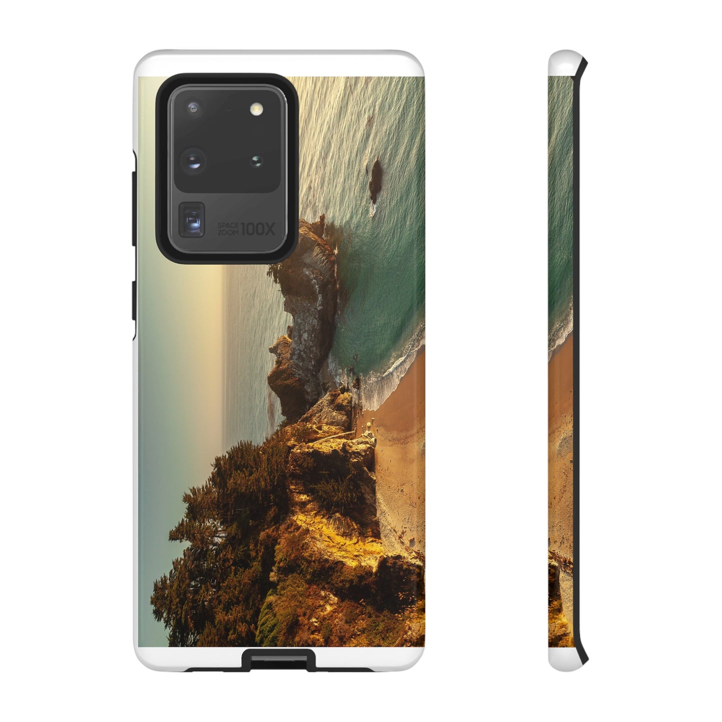 Golden Embrace: McWay Cove at Sunset - Phone Case