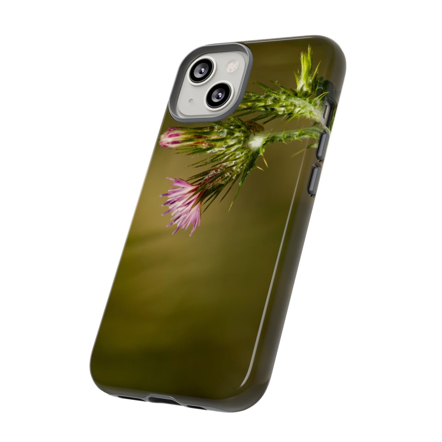 Solitary Thistle's Promise - Phone Case