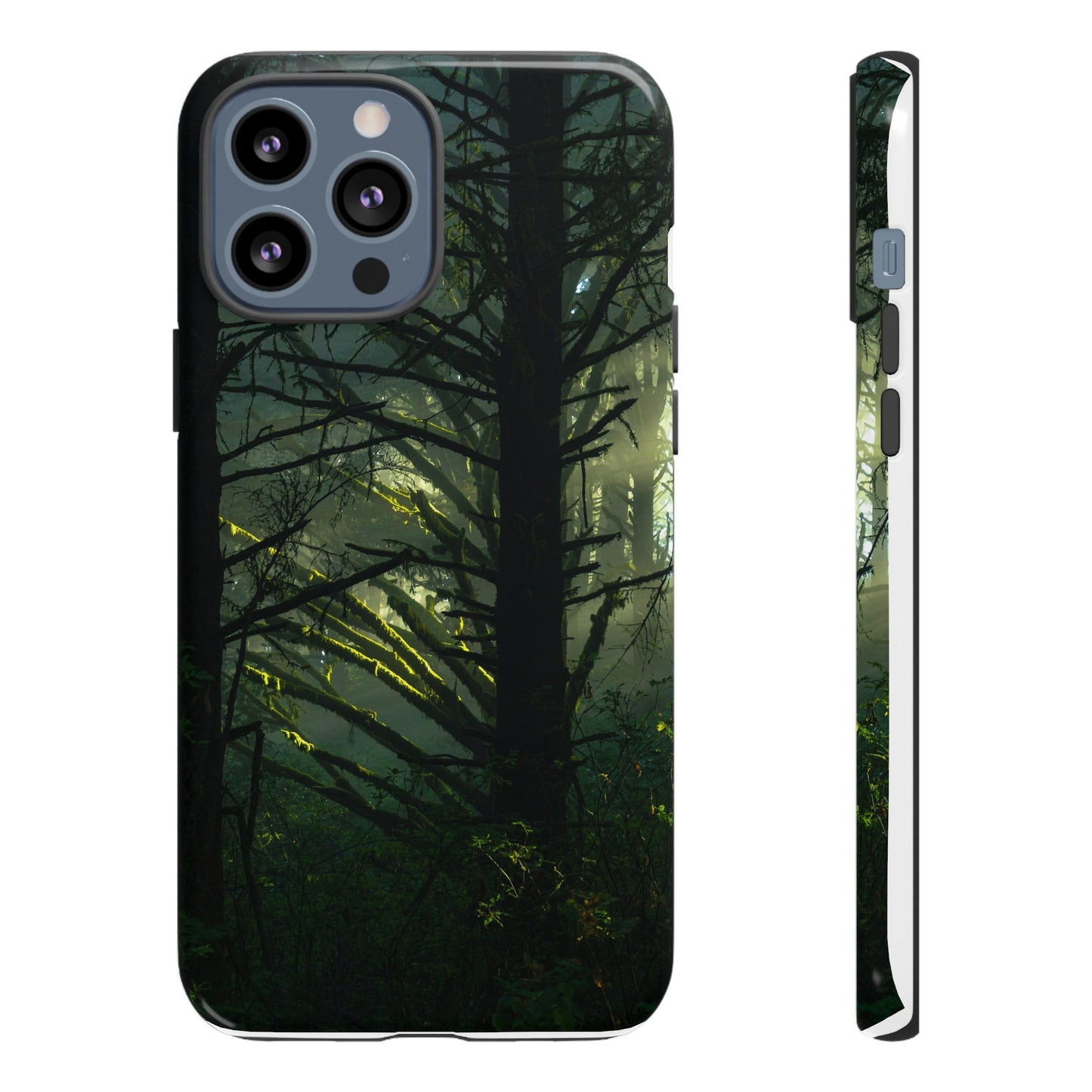 Forest Tapestry of Light and Shadow - Phone Case