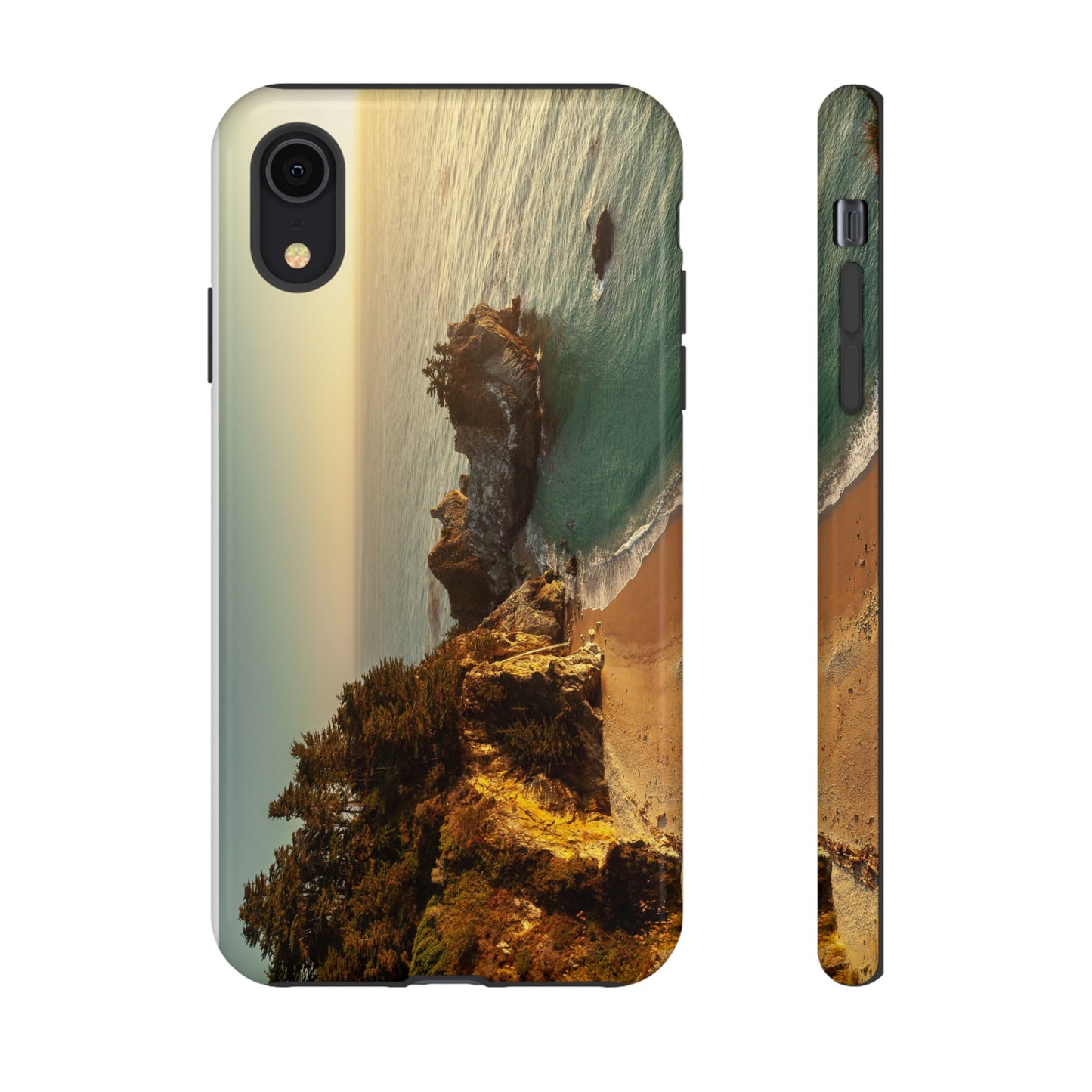 Golden Embrace: McWay Cove at Sunset - Phone Case