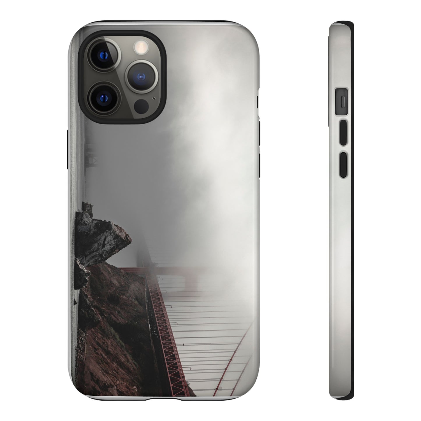 Veiled in Mist: The Golden Gate Bridge - Phone Case