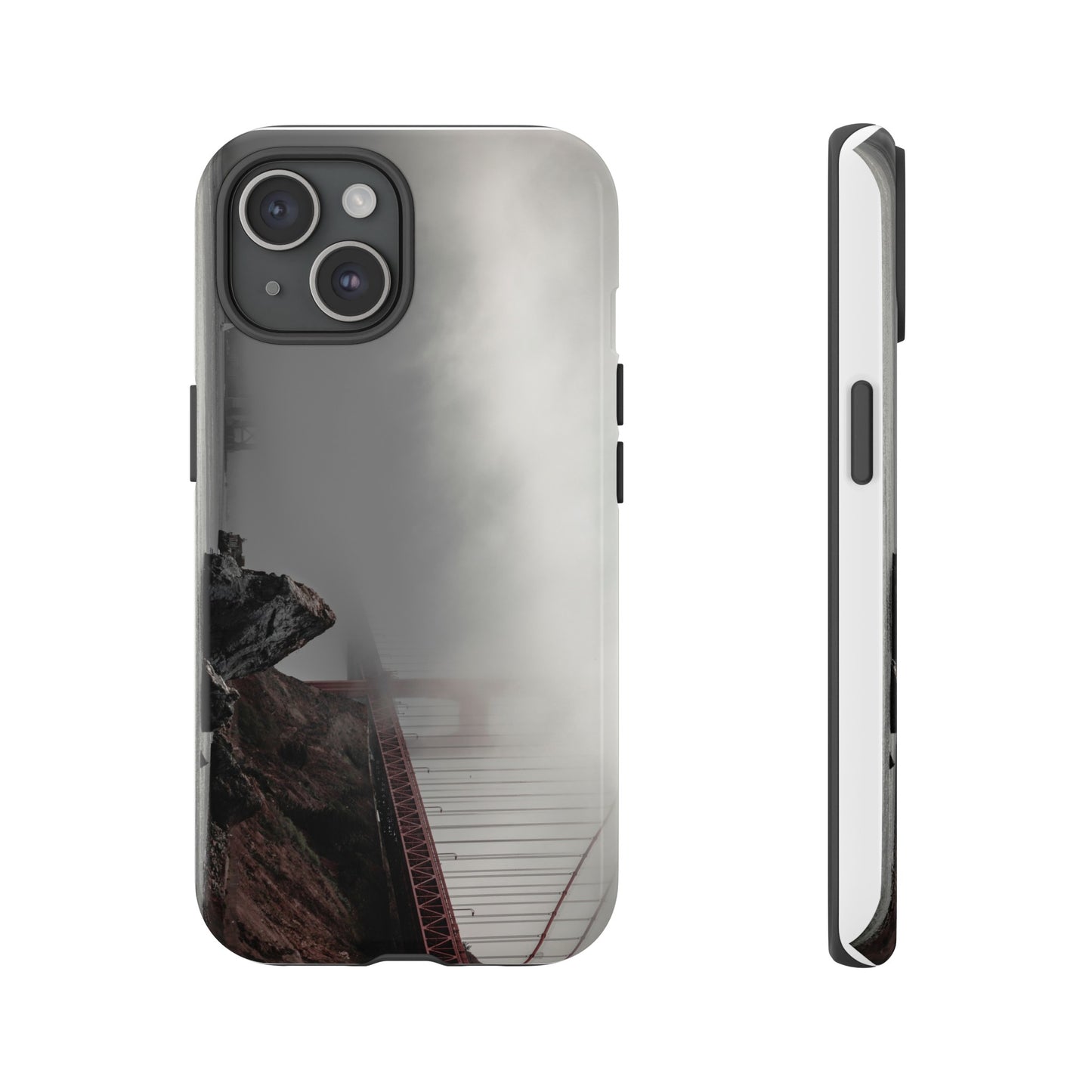 Veiled in Mist: The Golden Gate Bridge - Phone Case