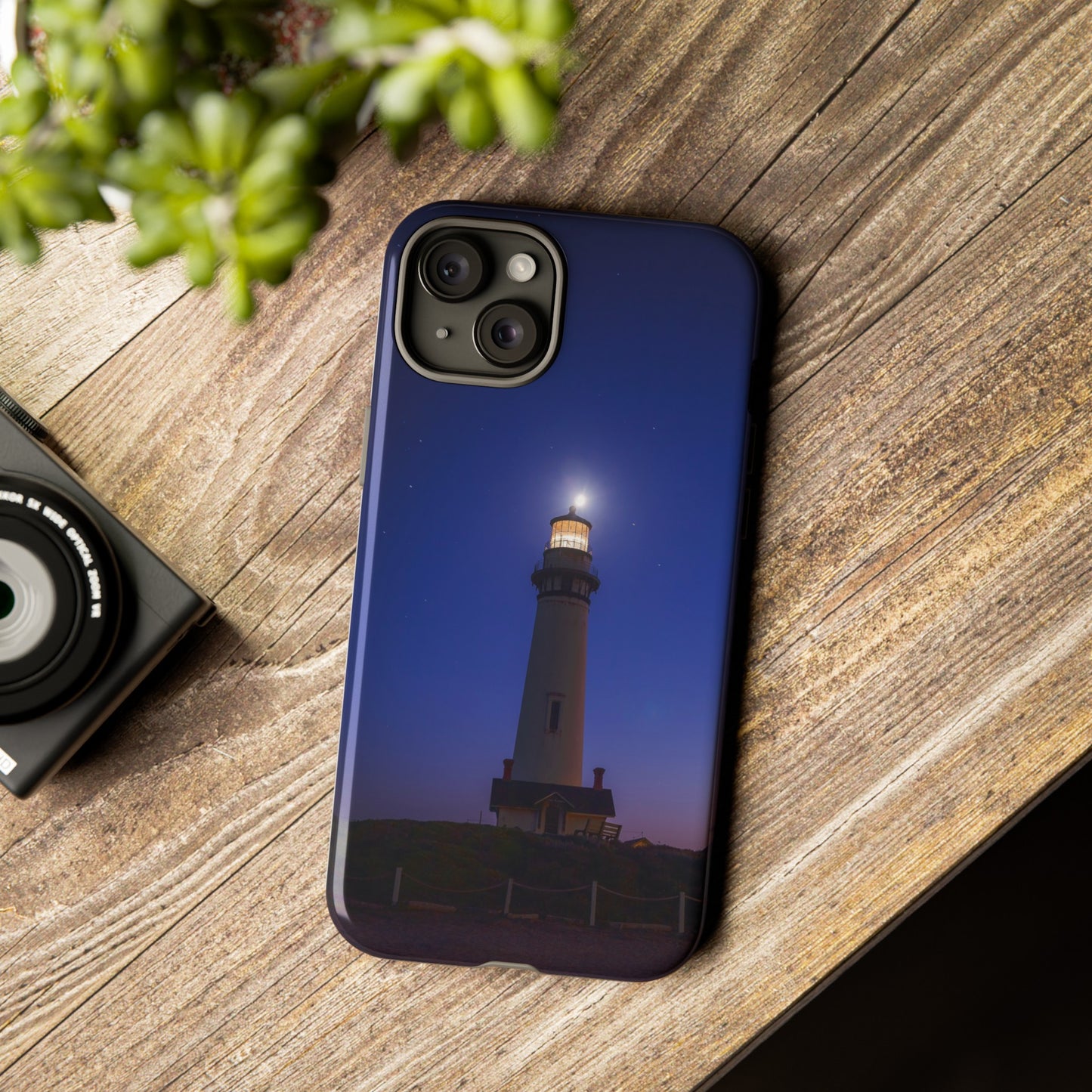 A Beacon of Light at Pigeon Point - Phone Case