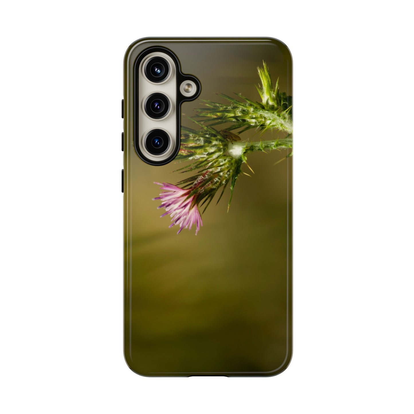 Solitary Thistle's Promise - Phone Case