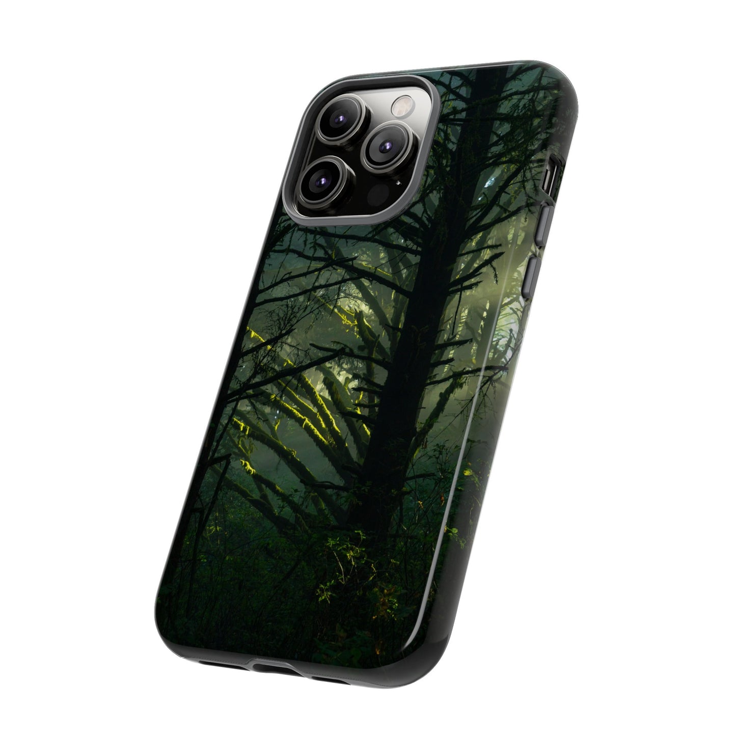 Forest Tapestry of Light and Shadow - Phone Case