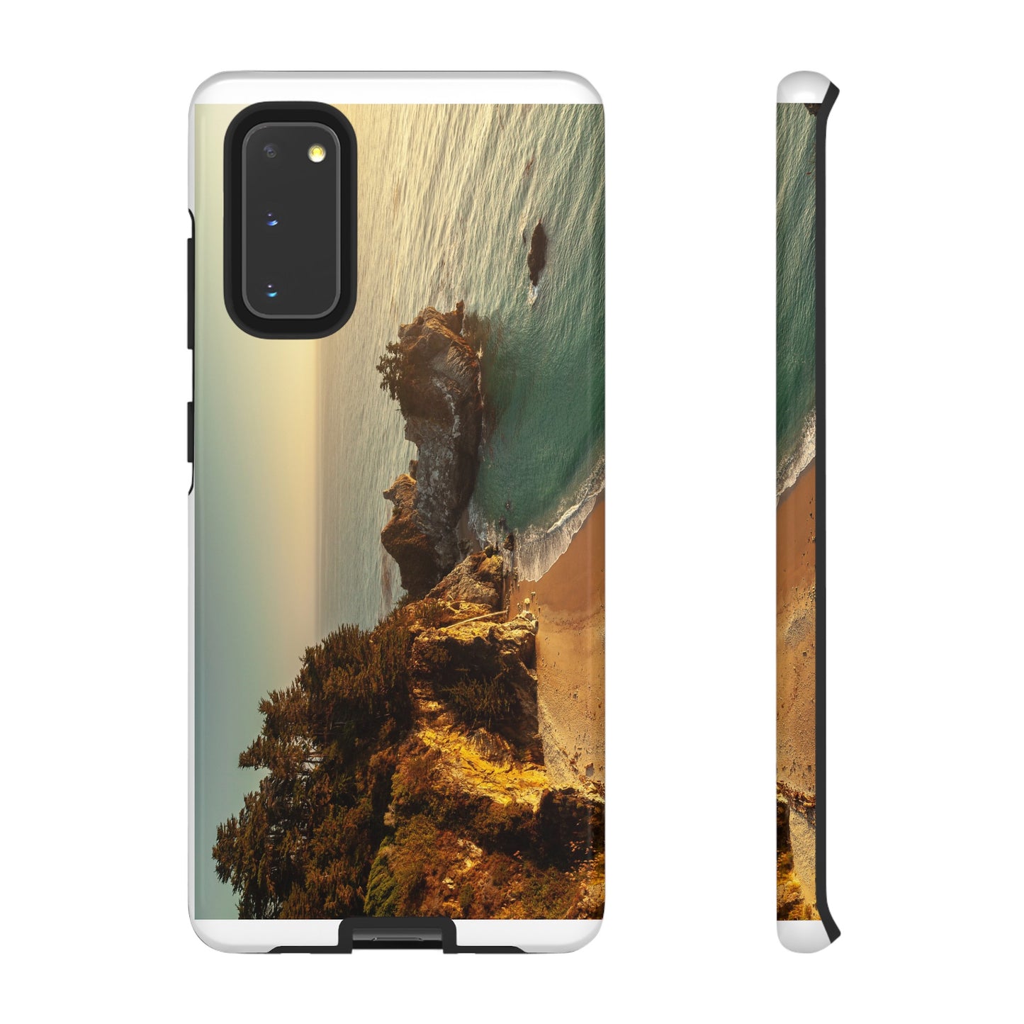 Golden Embrace: McWay Cove at Sunset - Phone Case