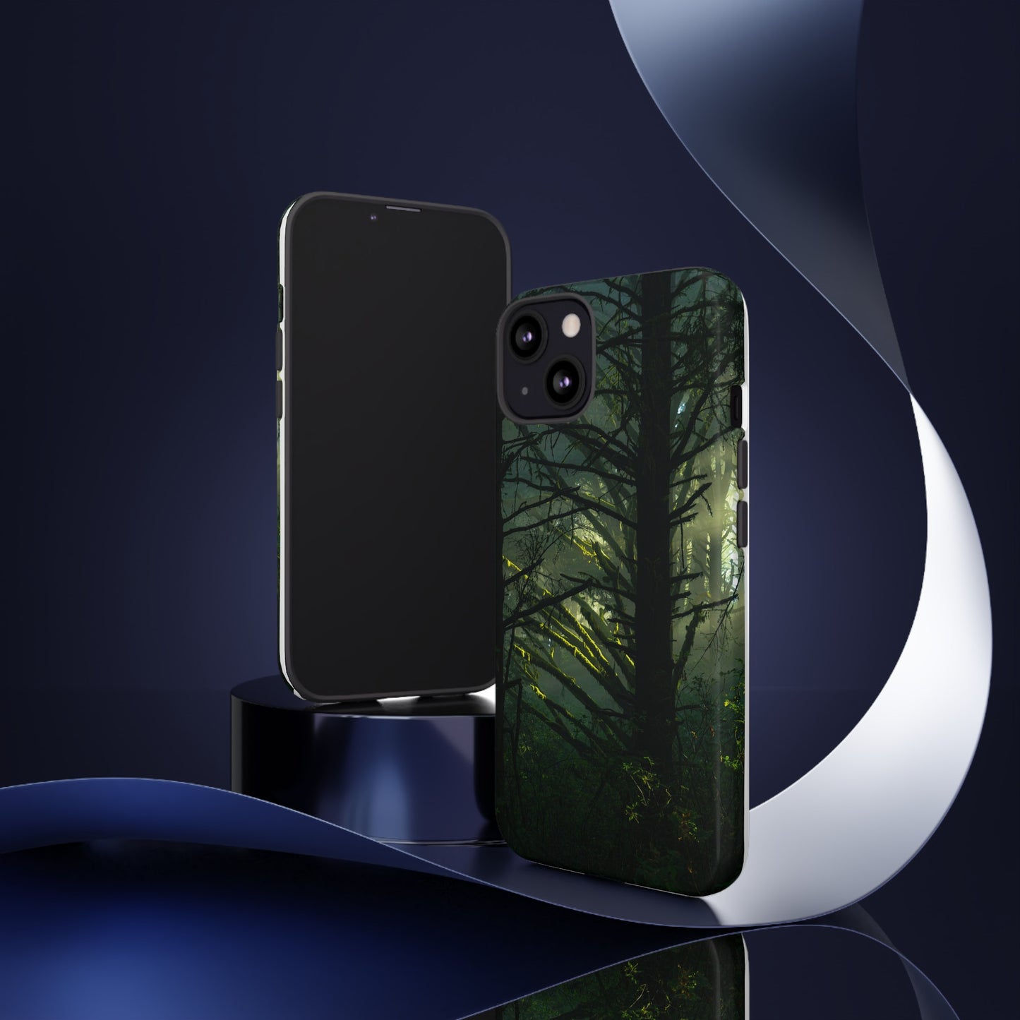 Forest Tapestry of Light and Shadow - Phone Case