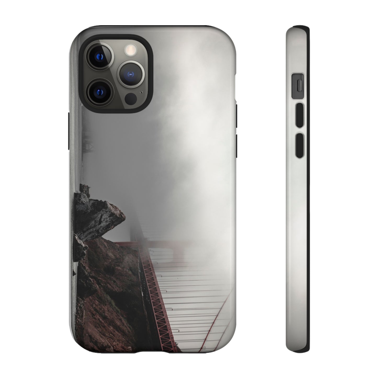 Veiled in Mist: The Golden Gate Bridge - Phone Case