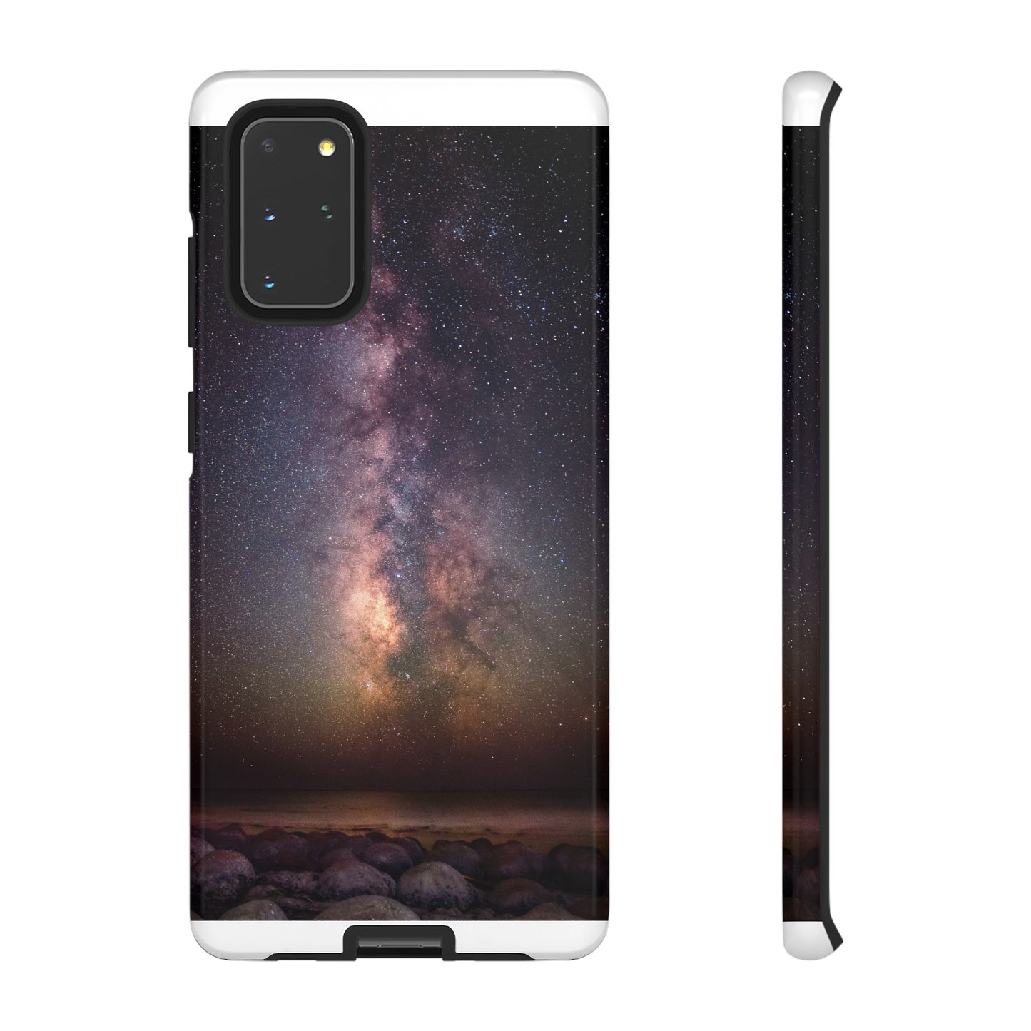 Milky Way Over Bowling Ball Beach - Phone Case