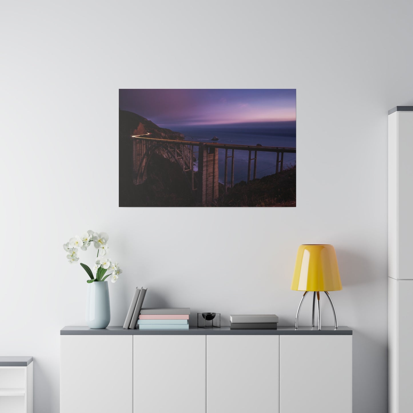 Bixby Bridge Blue Hour - Canvas