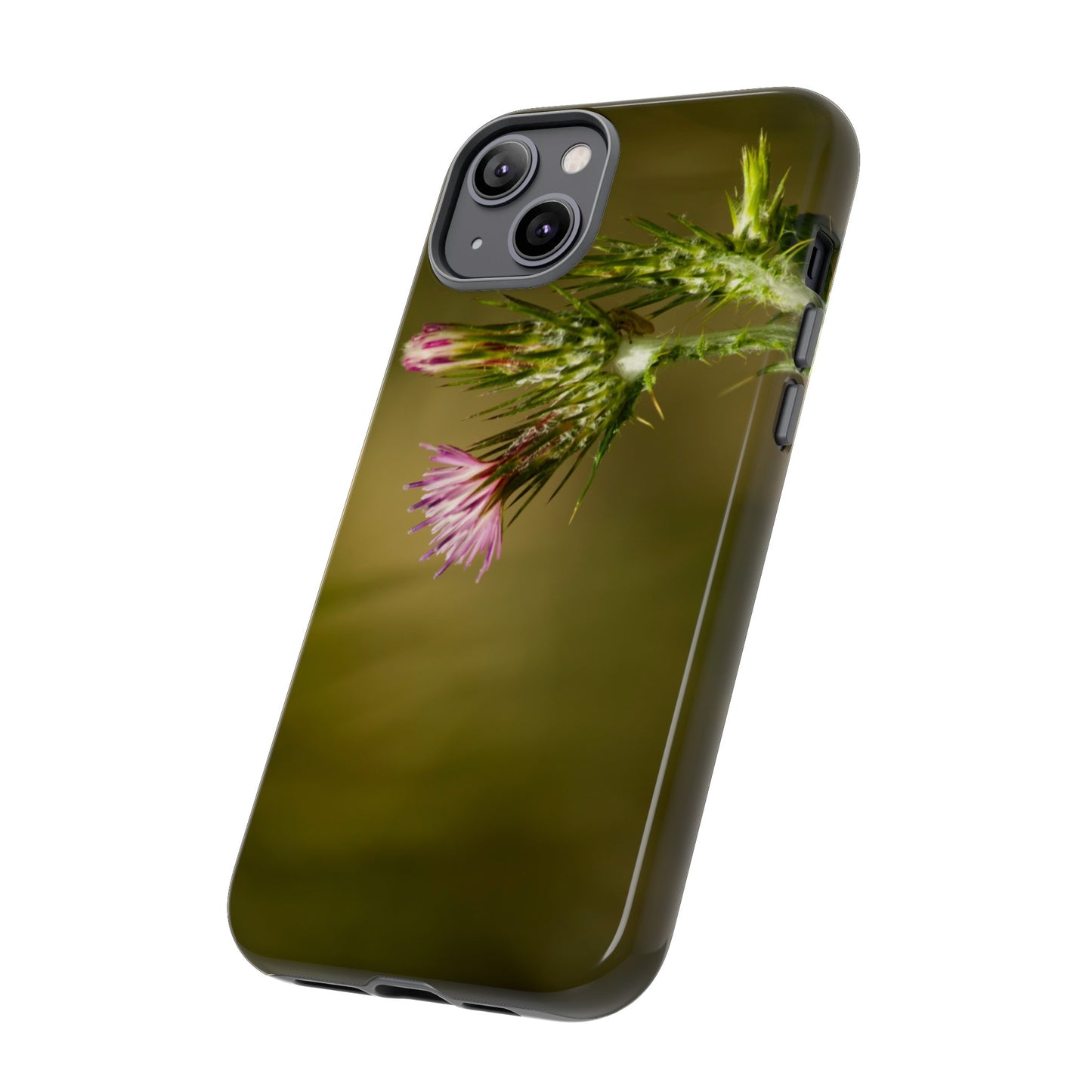 Solitary Thistle's Promise - Phone Case