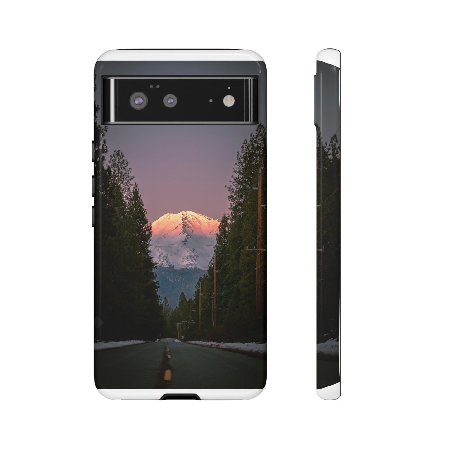 Setting Sun Over Mt. Shasta - Phone Case