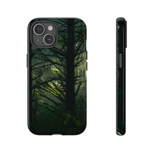 Forest Tapestry of Light and Shadow - Phone Case