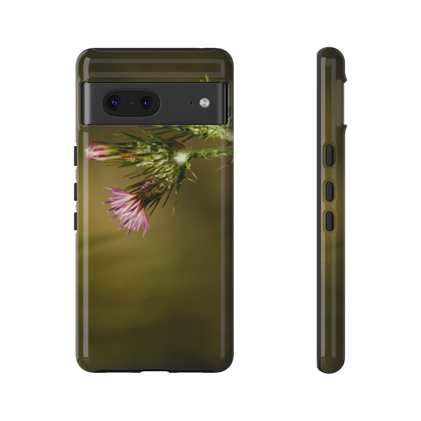 Solitary Thistle's Promise - Phone Case