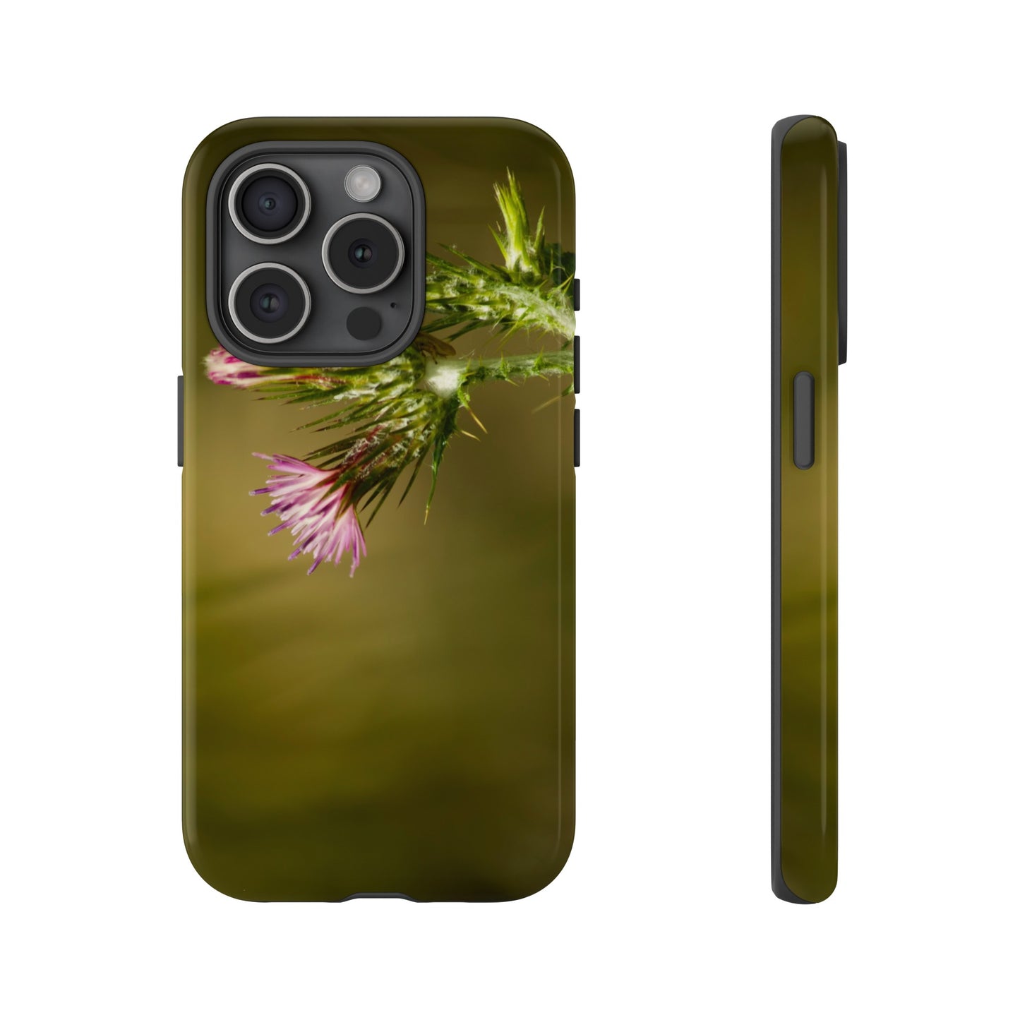 Solitary Thistle's Promise - Phone Case