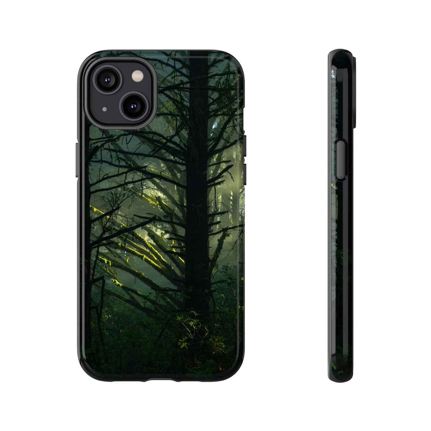 Forest Tapestry of Light and Shadow - Phone Case