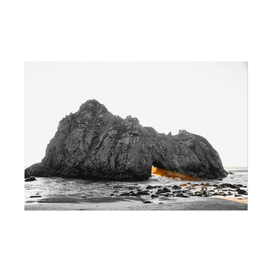 Pfeiffer Beach Jewel: Keyhole Rock - Poster