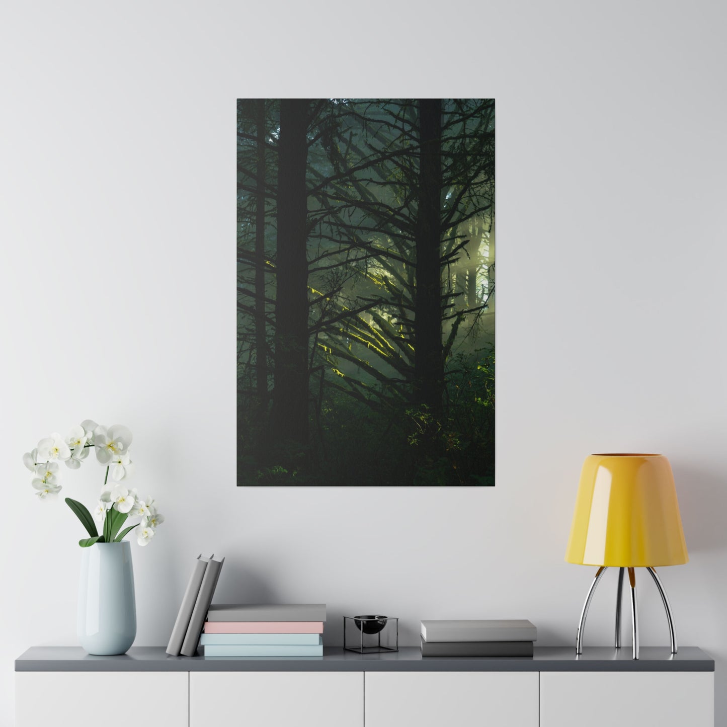 Forest Tapestry of Light and Shadow - Canvas