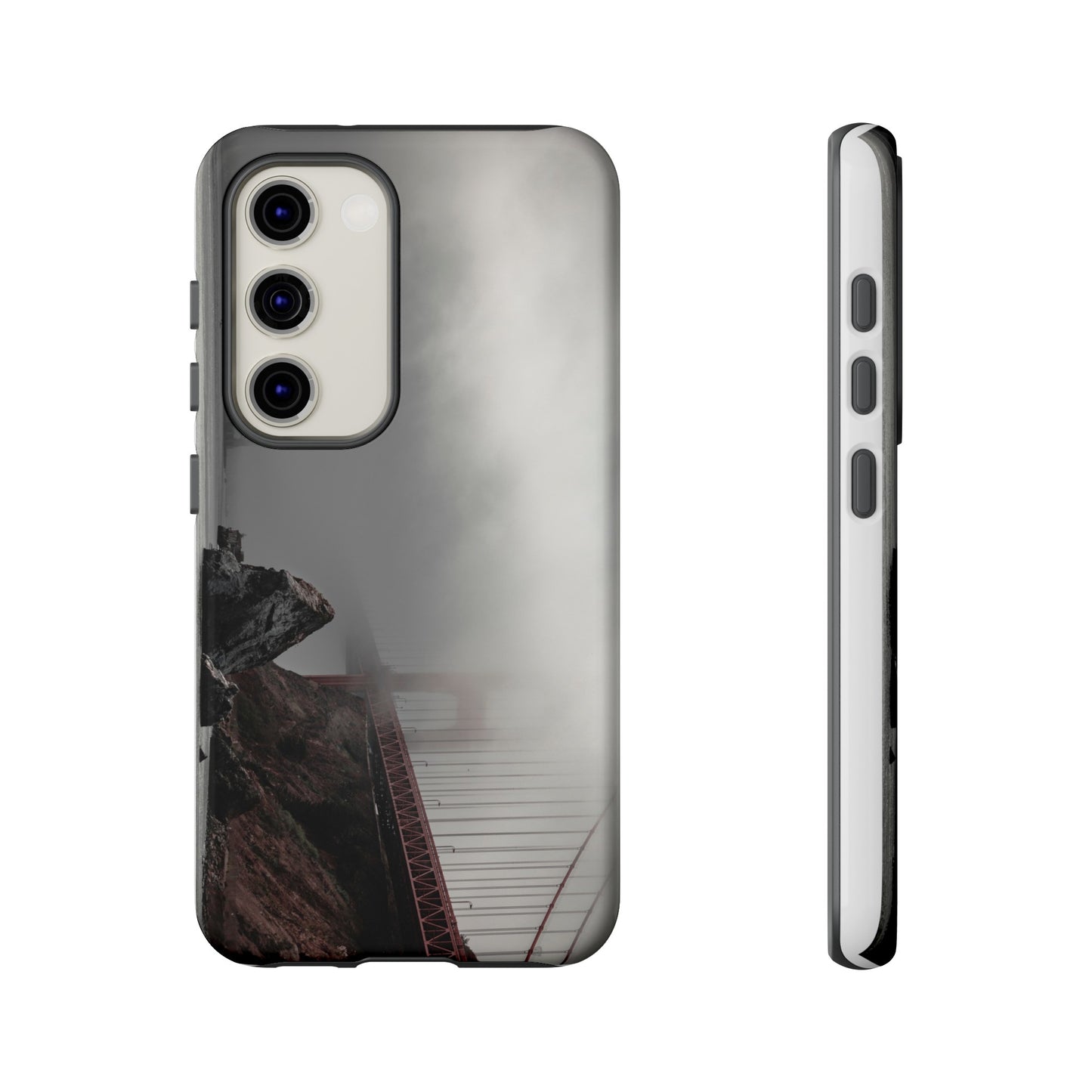 Veiled in Mist: The Golden Gate Bridge - Phone Case