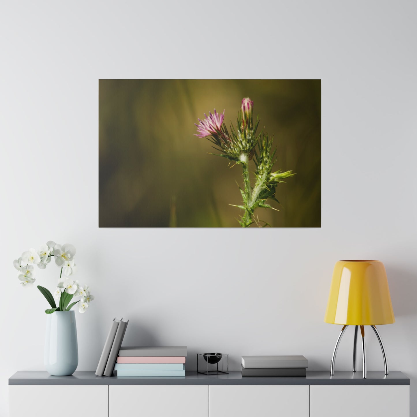 Solitary Thistle's Promise - Canvas