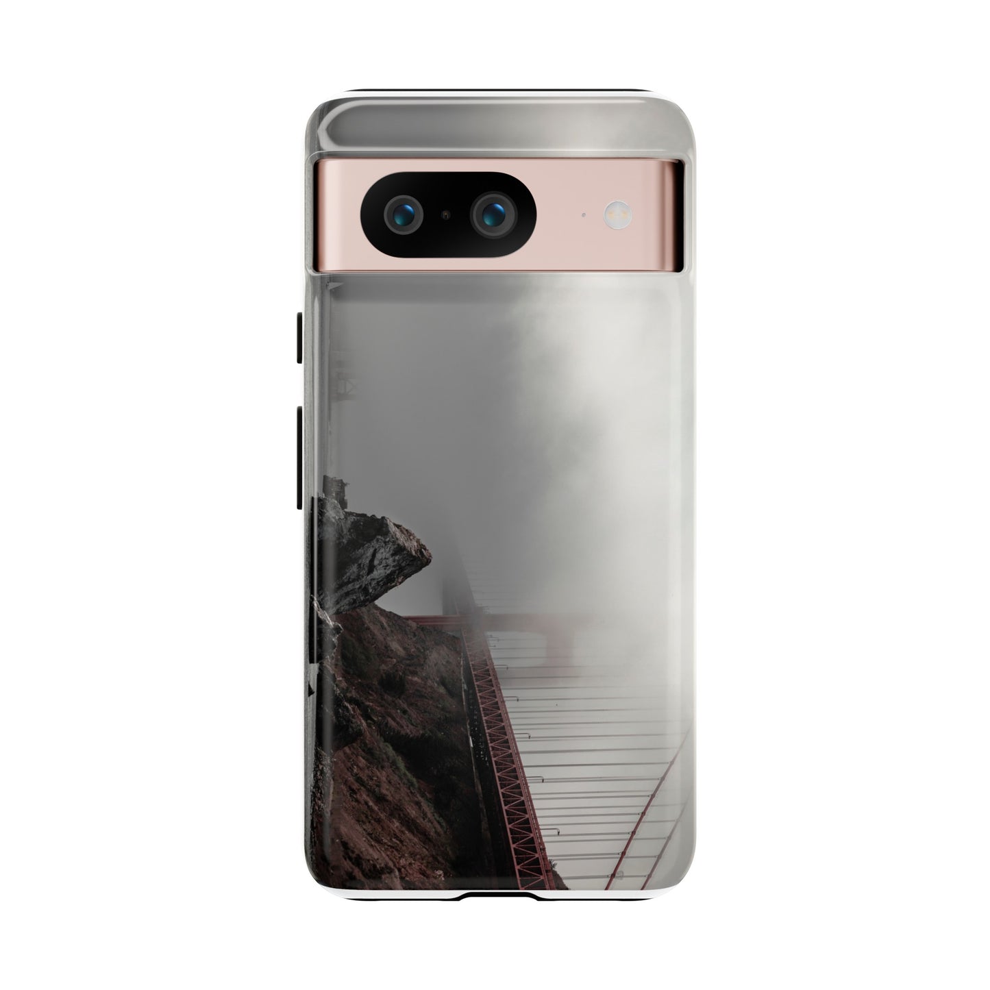 Veiled in Mist: The Golden Gate Bridge - Phone Case